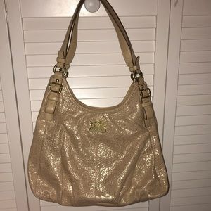 Shimmery Gold Coach Purse